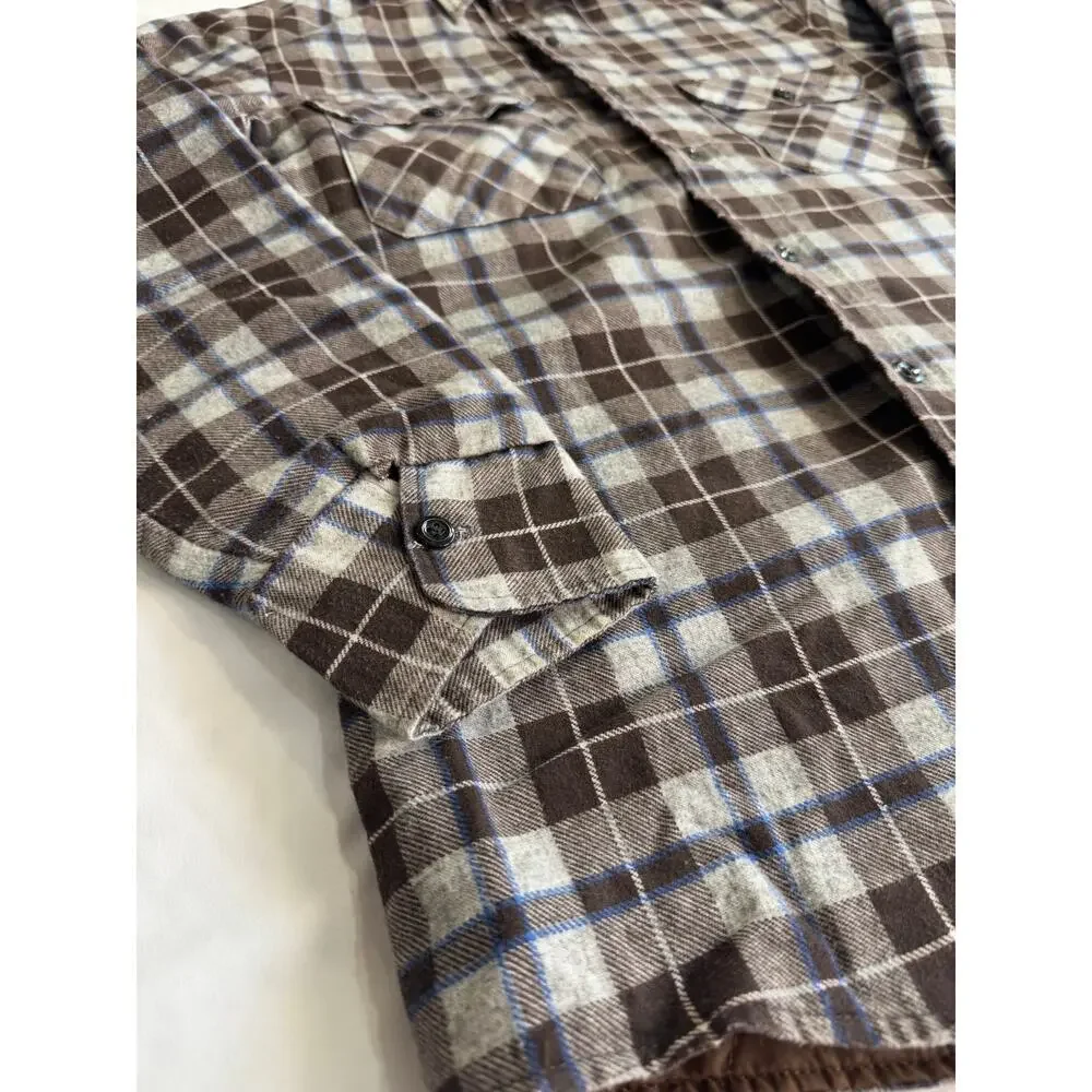 Vintage Sears Plaid Button Down Shirt| Made In The USA - Picture 2 of 9